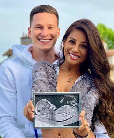 Monika Draxler son Julian Draxler with his girlfriend Sethanie Taing revealing their pregnancy.